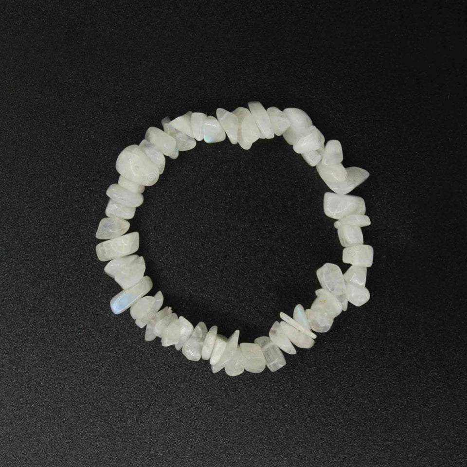 Moonstone chip bracelet