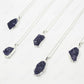 raw amethyst pendant necklace