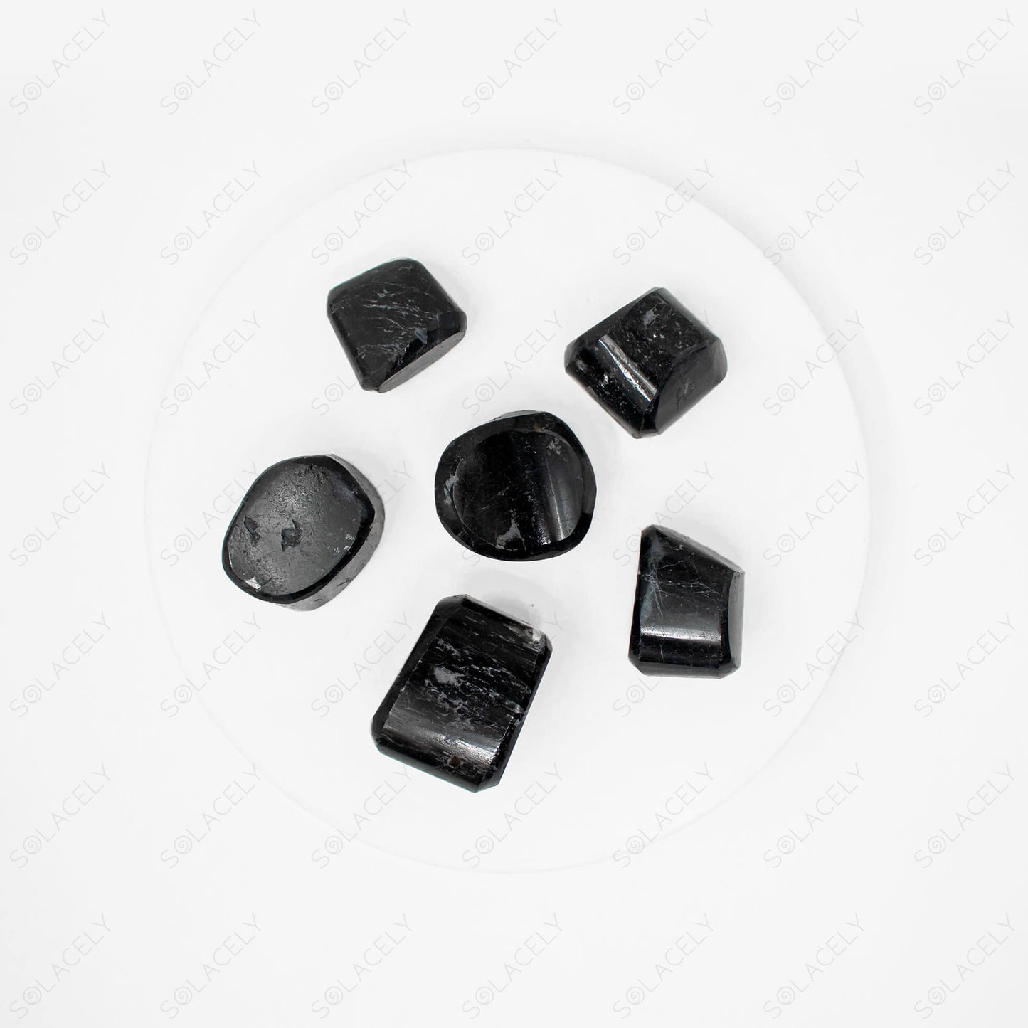 Spiritual black tourmaline stones