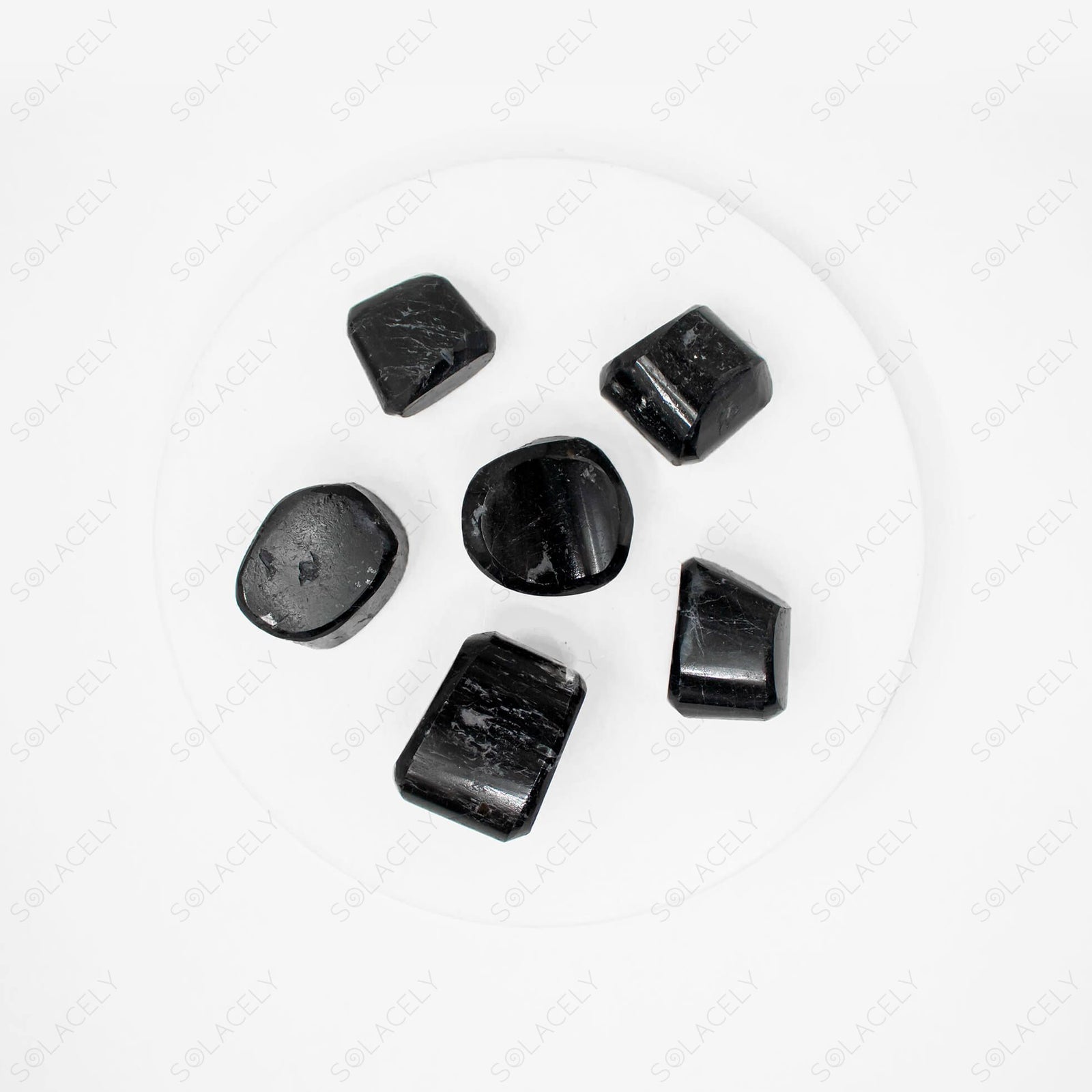 Spiritual black tourmaline stones