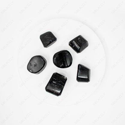 Spiritual black tourmaline stones