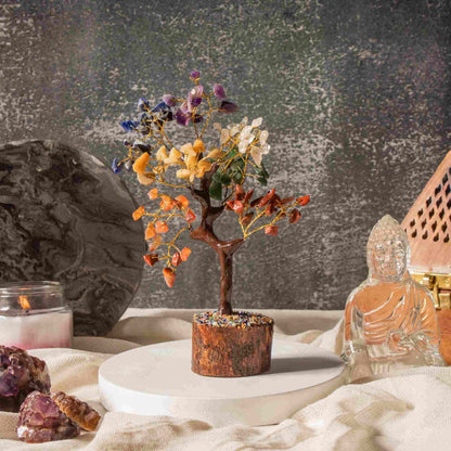 healing 7 chakra crystal tree