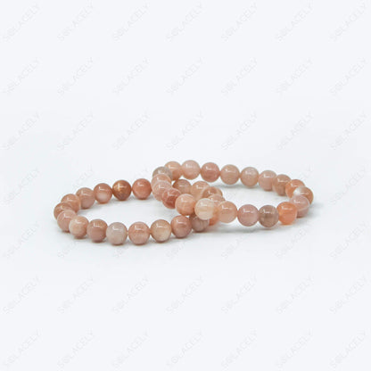 sunstone 8mm bead bracelet